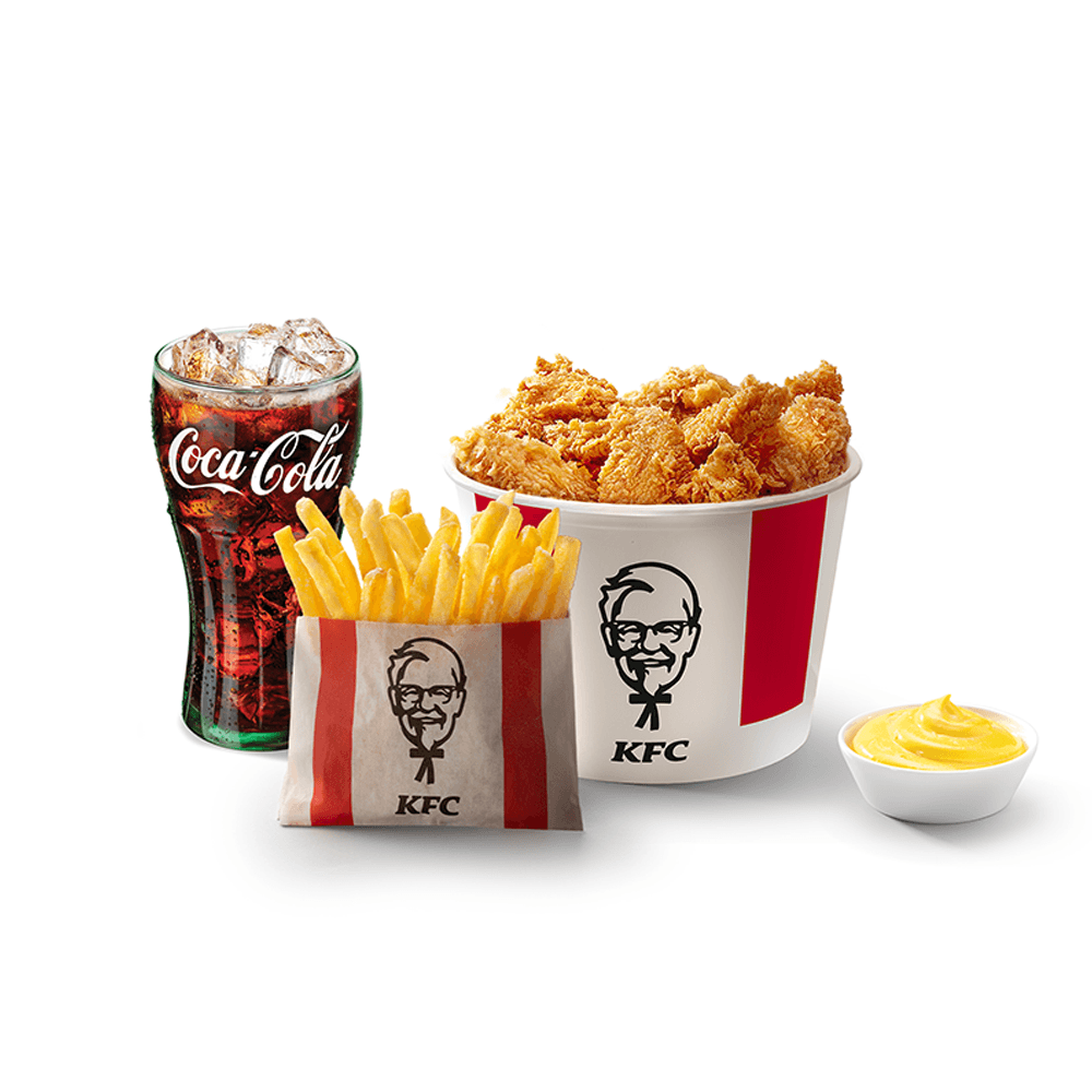 KFC. Баскет 6 крыльев Комбо